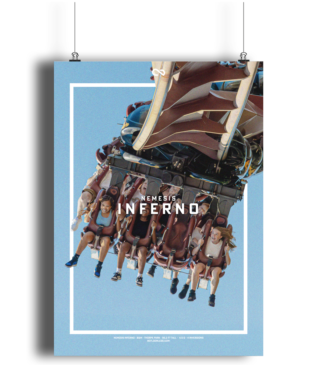 Nemesis Inferno Coaster Poster