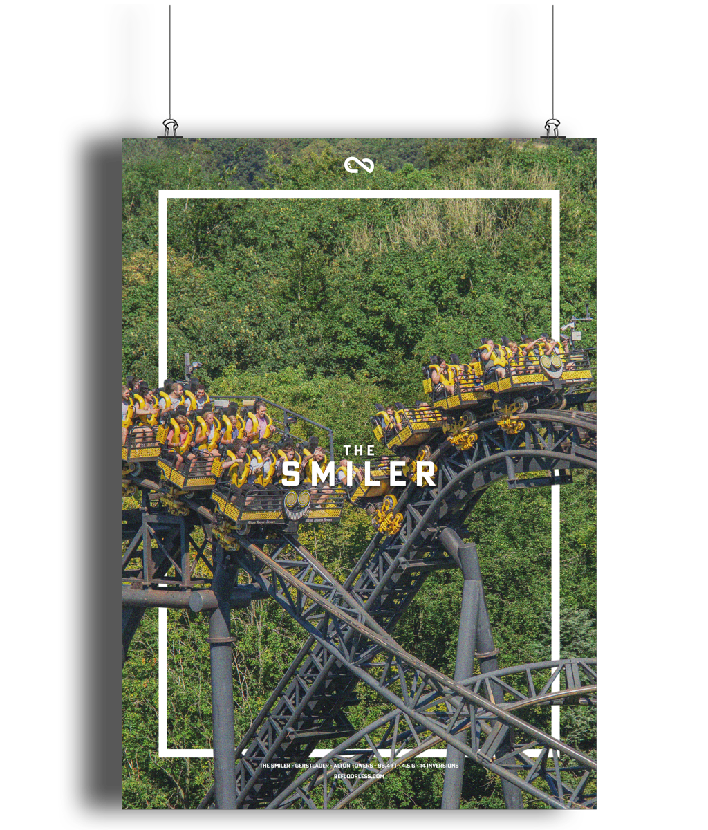 The Smiler Coaster Poster