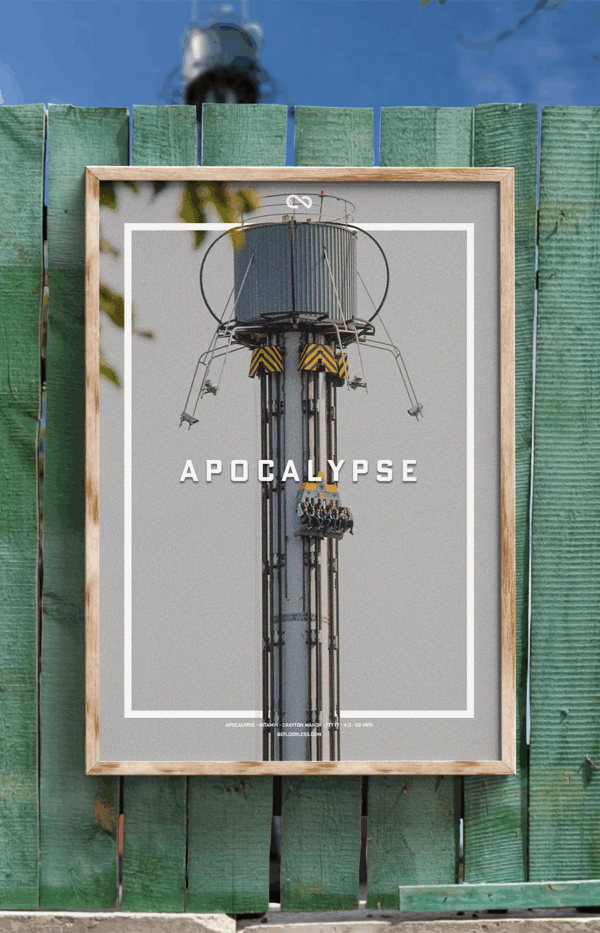 Apocalypse Coaster Poster