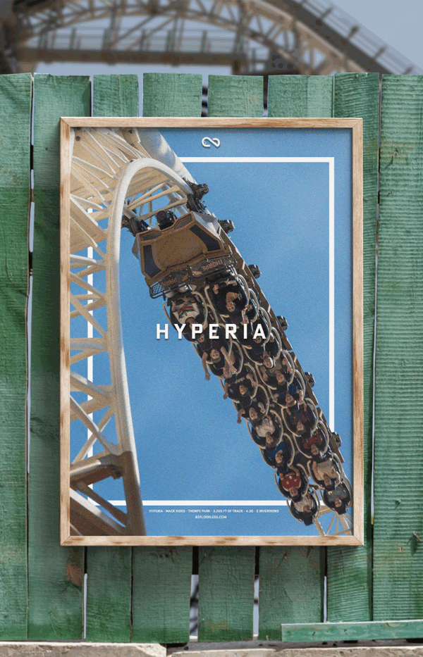 Hyperia Coaster Poster