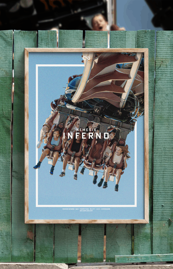 Nemesis Inferno Coaster Poster