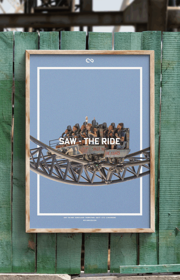 SAW: The Ride Coaster Poster