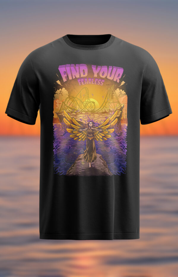 Find Your Fearless Front Print T-Shirt