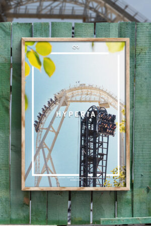 Light vs Dark Hyperia Coaster Poster