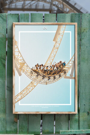 Fearless Hyperia Coaster Poster