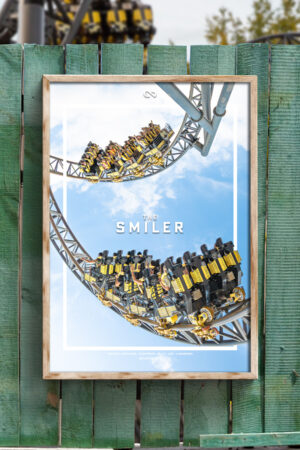 Duelling Smiler Coaster Poster