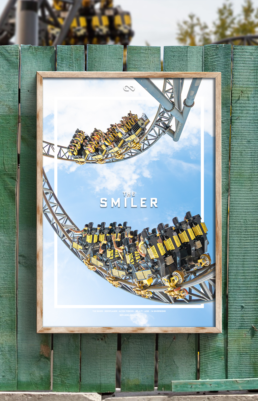 Duelling Smiler Coaster Poster