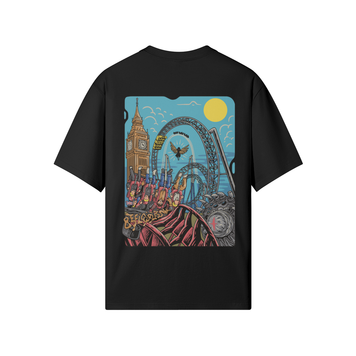 Coasters of the World - UK Edition Embroidered T-Shirt - Image 4