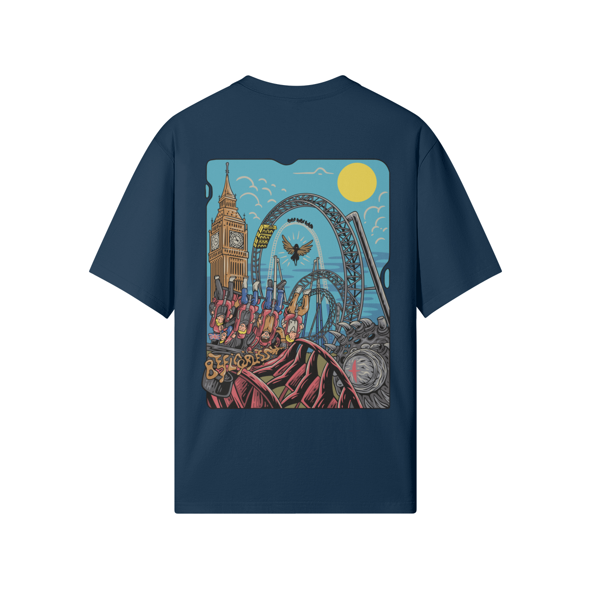 Coasters of the World - UK Edition Embroidered T-Shirt - Image 6