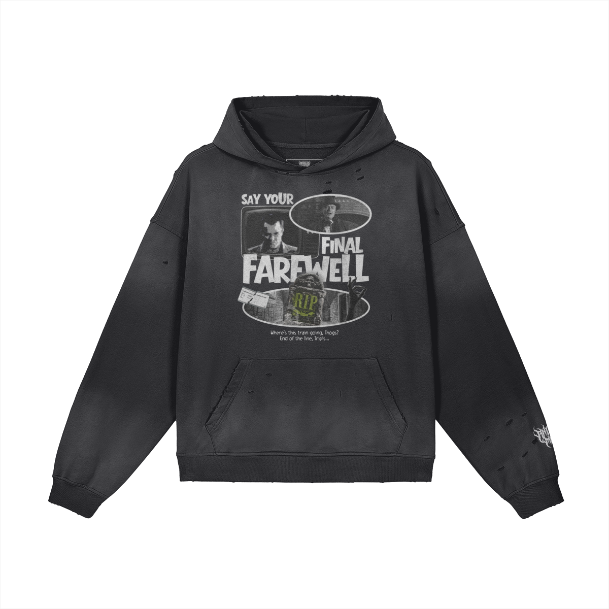 Final Farewell Distressed Hoodie