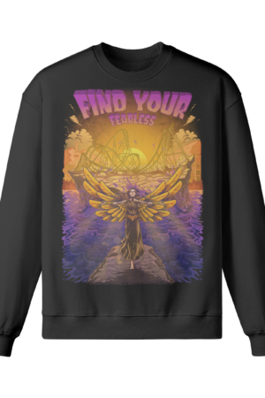 Find Your Fearless Front Print Sweater