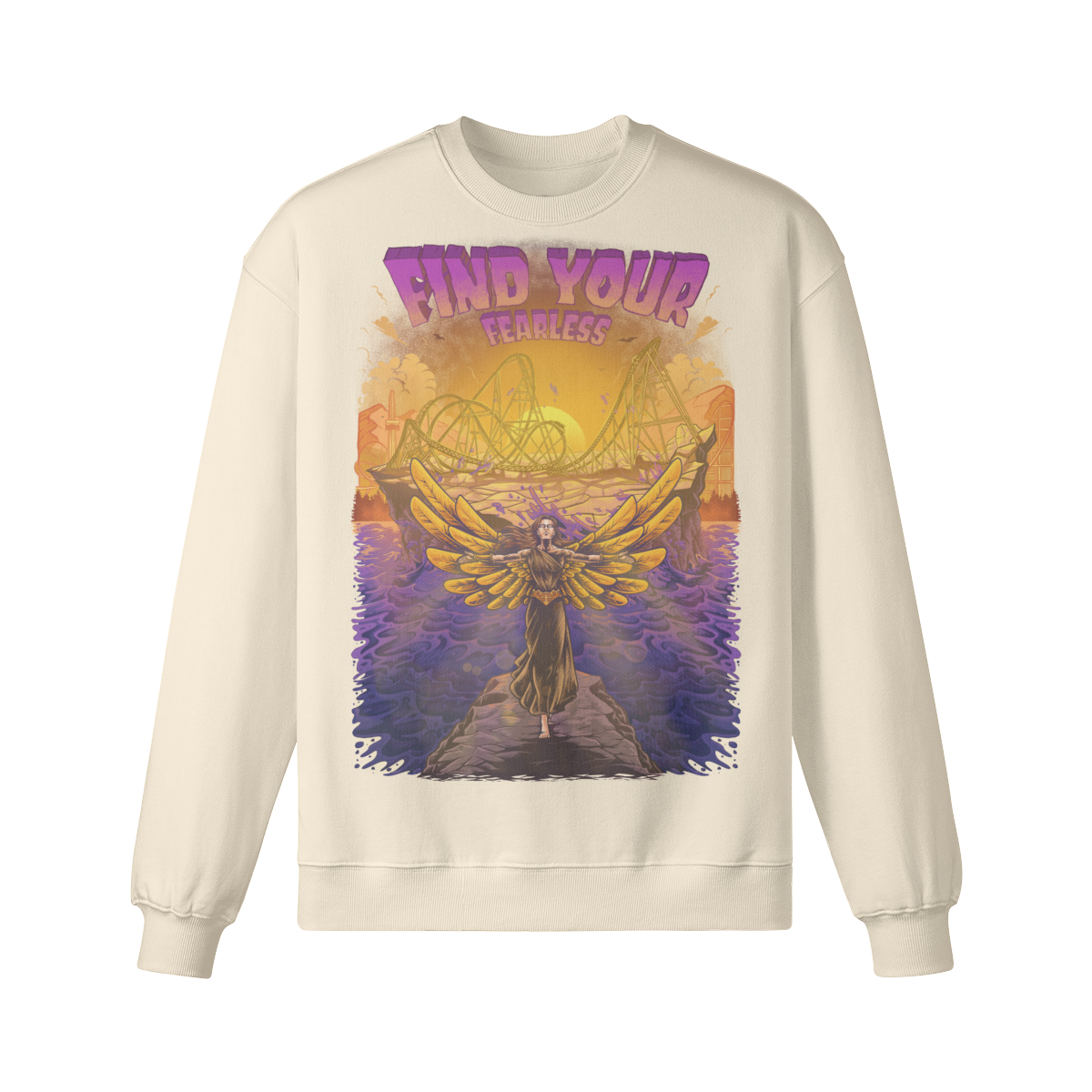 Find Your Fearless Front Print Sweater - Image 3