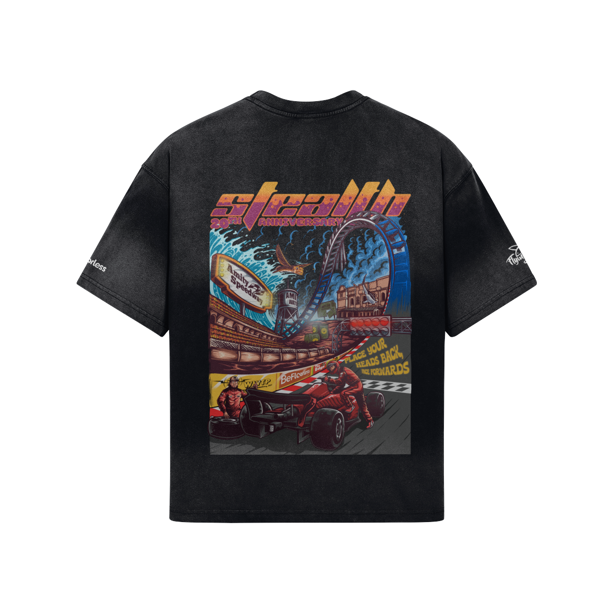 Floorless Racing Oversized Tie-dye Tee - Image 2