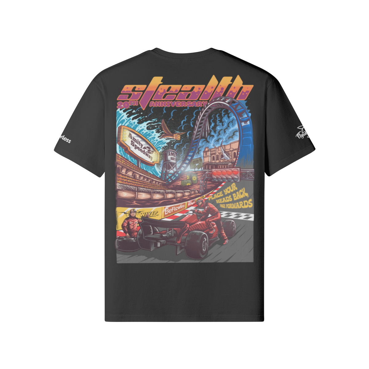 Floorless Racing Team Back Print Classic Tee - Image 2