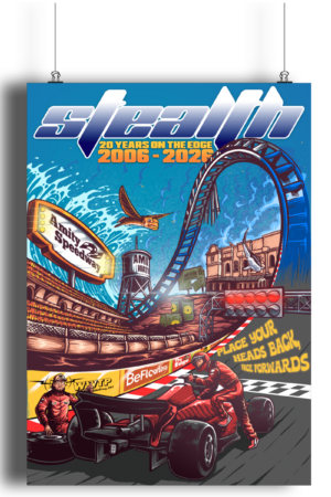 20 Years on the Edge Stealth Anniversary Poster