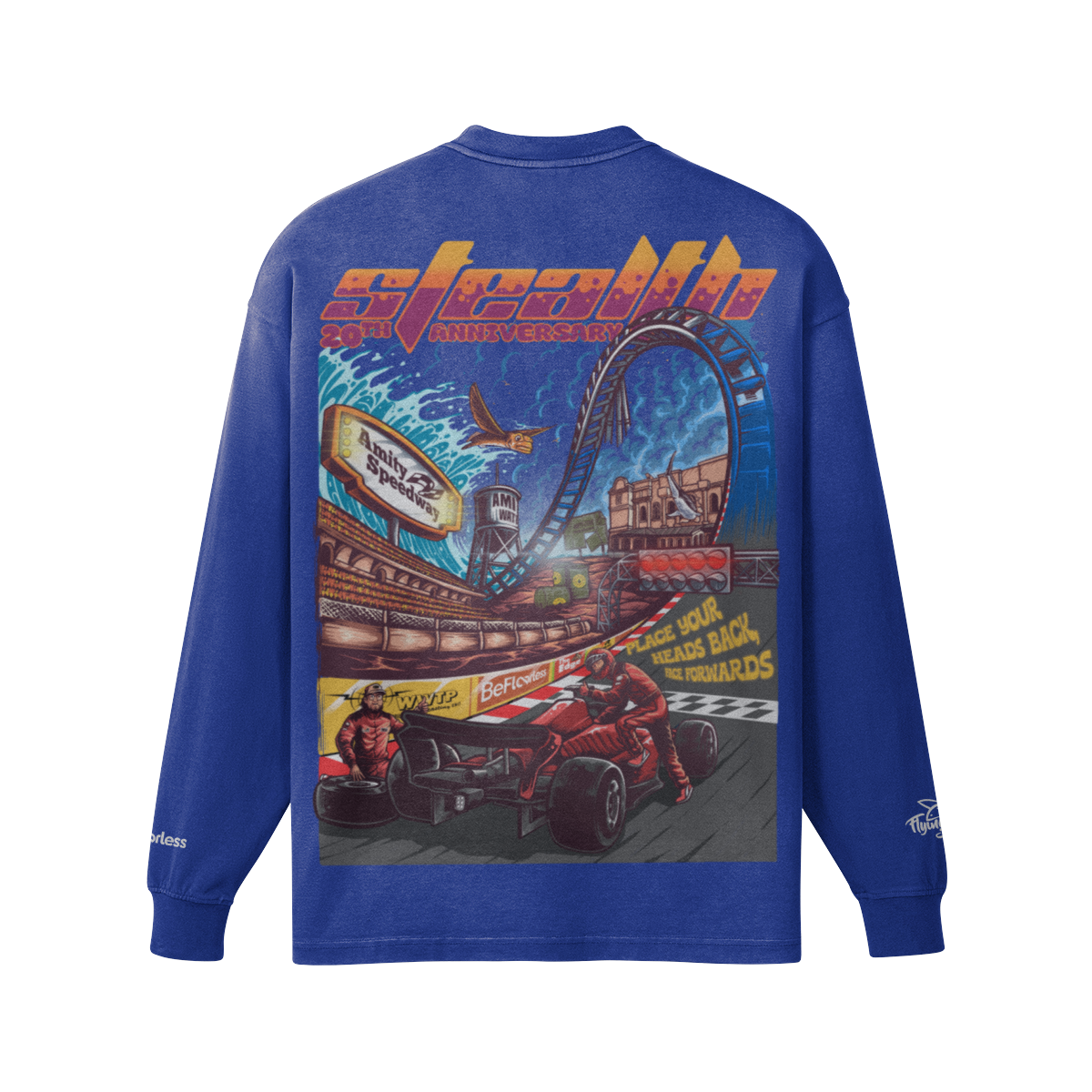 Floorless Racing Team Anniversary Oversized Faded Longsleeve - Image 4